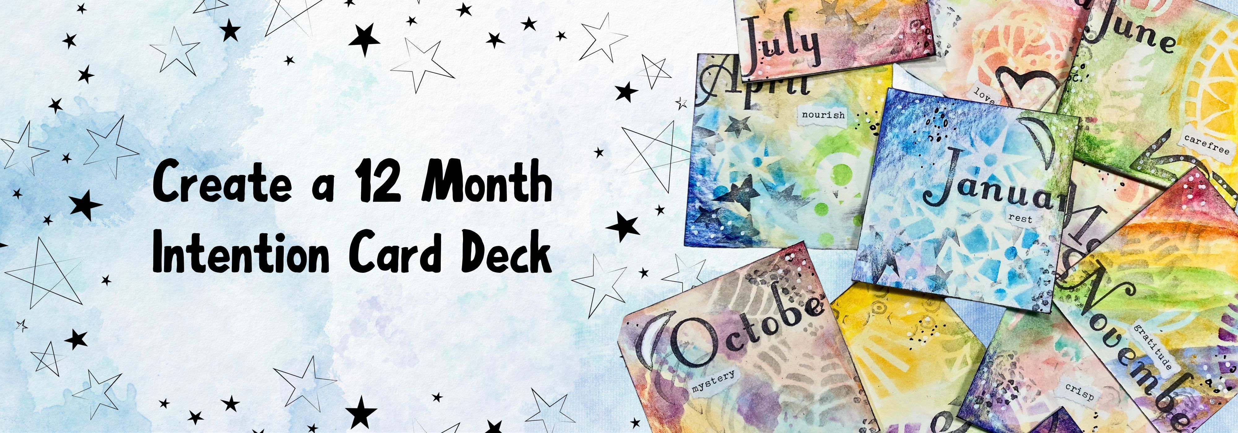 🎨 Create a 12 Month Intention Card Deck Virtual FieldTrips