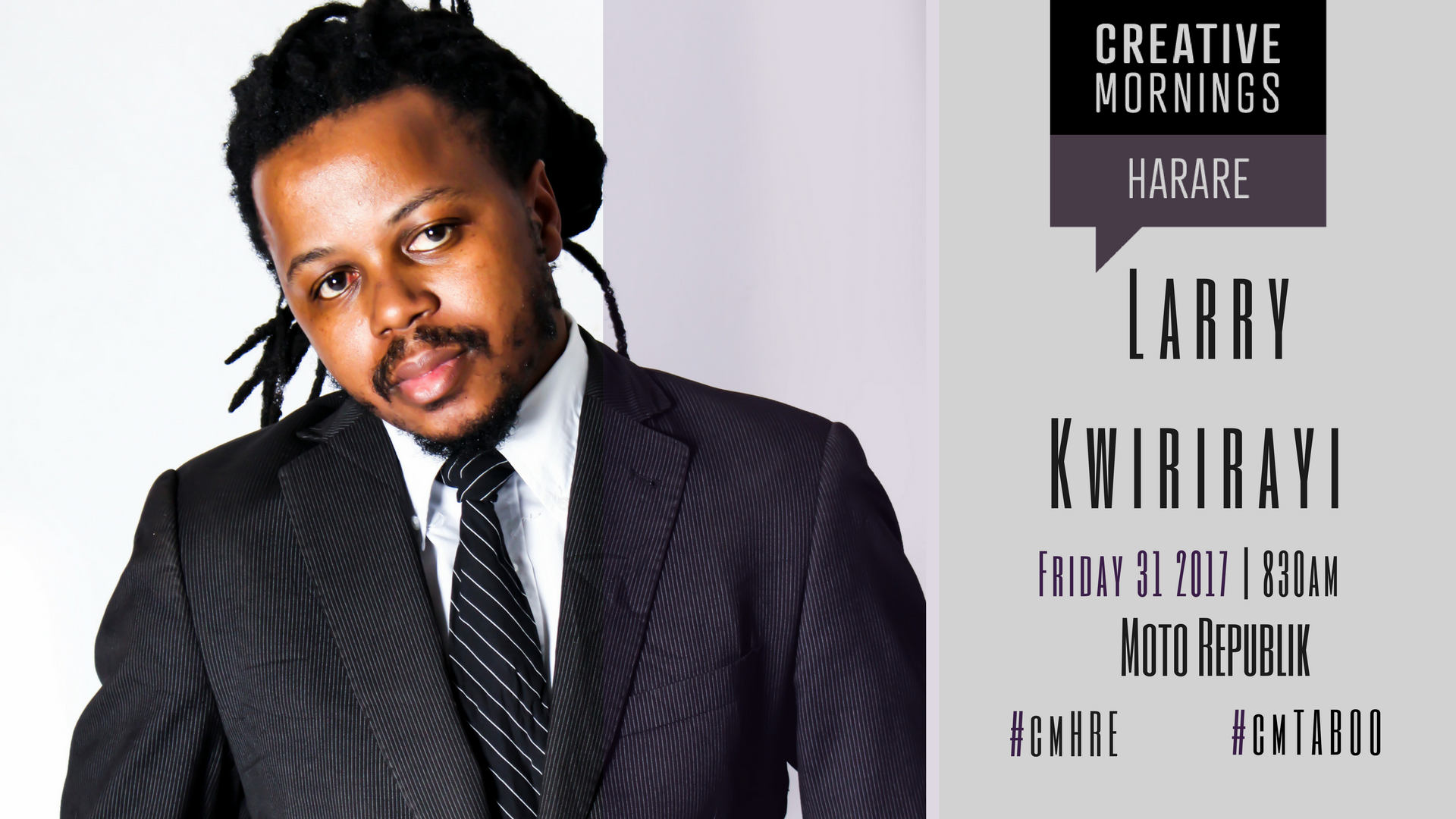 Larry Query Larry Kwirirayi | CreativeMornings/Harare