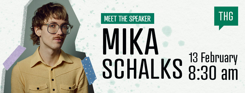 Mika Schalks' banner in CreativeMornings The Hague