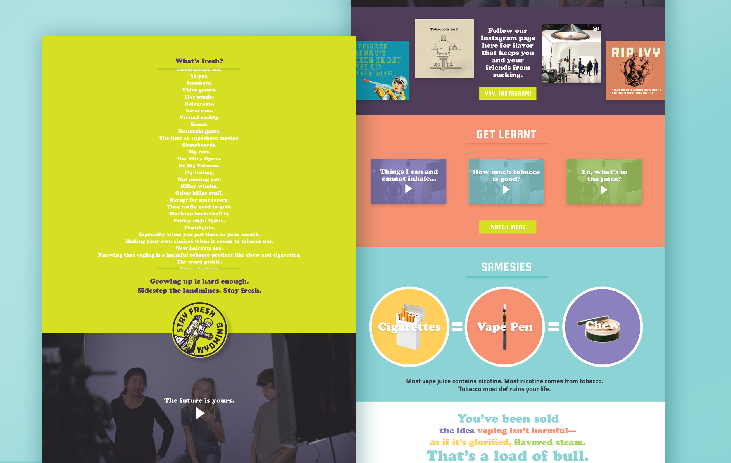 Tobacco mockup web port