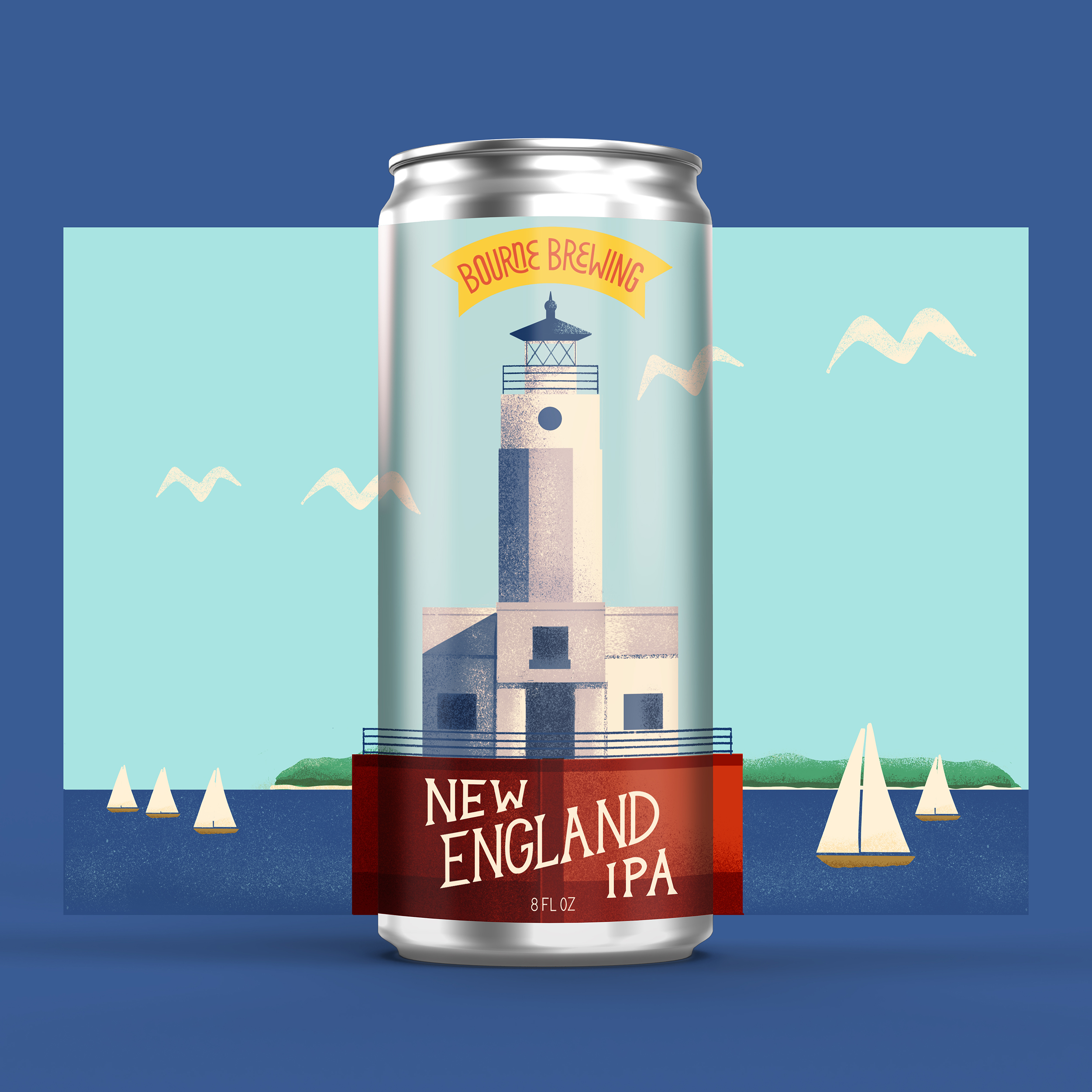 F62bd960 75eb 4397 9d3e 3f11c78d2ba4 bourne brewing ipa label illustration lettering by kristiina almy