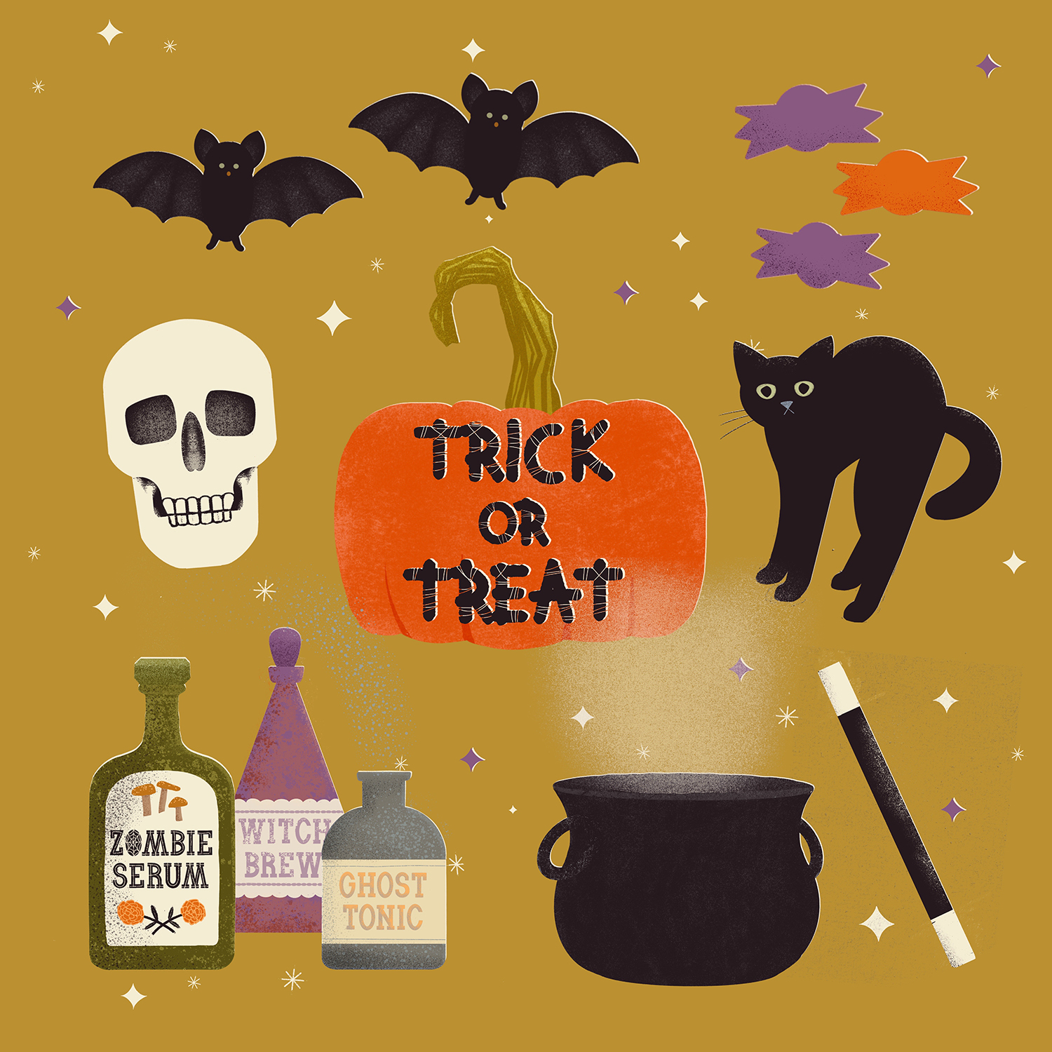 6b13d812 2e34 456a 86eb 8d0521eace0d halloween icons editorial illustration by kristiina almy