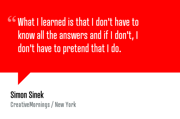 Simon Sinek Ask For Help Creativemornings Nyc