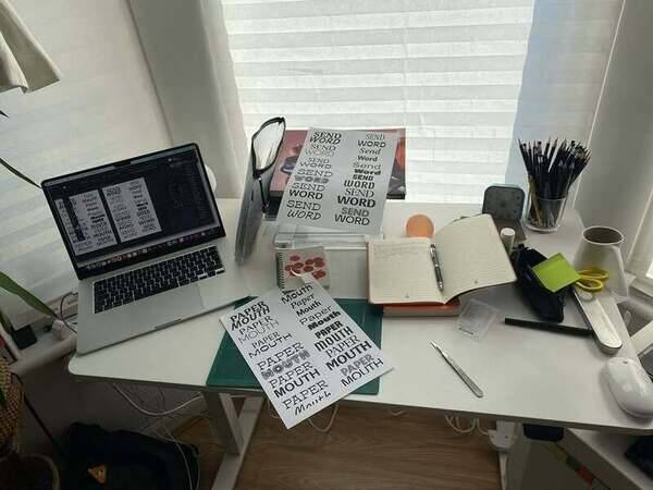 Responding to the @creativemorning call out for work stations. I work between my living room standing desk which is never on the stand function anymore 🙃 and a stationary shop hot desk which I share with my friends at @the.completist and with two loving cats who inspect my station every day. To check I did my job well #releaseday2026