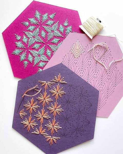 I’m officially participating in the @creativemorning #ReleaseDay2026 challenge! My goal? Finish a project that’s been on the back burner for weeks.

Longtime followers might recognize these hexagon designs from my wood embroidery, but this time I’m bringing them back as paper embroidery patterns! 

You’d think having the designs already done would mean a record-time release, but life kept getting in the way. Turns out, sometimes you just need a hard deadline to make things happen.

Who else is tackling a challenge today? 👇🏽
@creative.quests @adobe