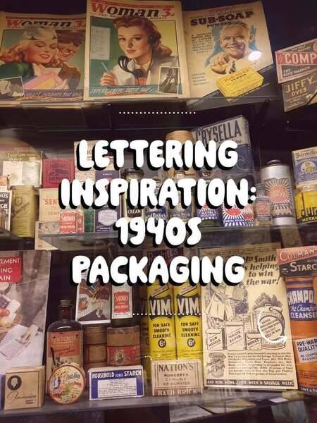 I'm going back to the 1940s for a lettering project I'm working on this month for #ReleaseDay2026 
I visited the @museumofbrands as part of my research on typography, packaging and advertising of the time. Here's some photos I took of some of the items on display from that decade. The permanent exhibition shows the history of consumer culture from the Victorian era until today.
I recommend a visit if you have an interest in brands, advertising, or popular culture.
