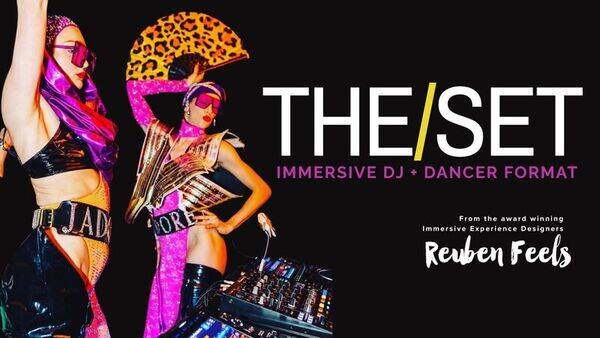 THE/SET | Open Floor #1
Our first invite-only workshop to meet DJs who dance and dancers who D​J, grow​ing our community of artists and the genres of music we work across.

THE/SET is a product from Reuben Feels, award-winning immersive experience designers working across marketing, arts, and entertainment since 2012.

________________________________

As our lives become more digital and individual, we're craving shared energy and real connection. Dance floors can be one of the few places where people connect instantly through music, movement, and collective energy. Where we get to belong.

THE/SET is a DJ+Dancer format in service of the dance floor. The DJ and dancers work as an ensemble, intentionally cast ​f​or their understand​ing of immersive environments. What gives THE/SET its impact is the quality of connection it creates​; the room becomes a place of real participation and ALIVENESS.

THE/SET is built for club nights, residencies, venue programming, launches, parties, and cultural moments. From subtle walk-around moments to full dance-floor ignition. Our commissions are shaped by music, styling, and dancing, and start from our four Collections:

HOUSE | CABARET | DISCO | INDUSTRIAL

________________________________

OPEN FLOOR #1 is step one of growing the community and capabilities of THE/SET. The sign-up form drops on 29 May via our socials (AHHH!).

We're calling in artists​, and we're also calling in our commercial patrons of the arts: venues, brands, labels, agencies, directors, bookers, production companies.

Reuben Feels' mission lives on in THE/SET…
​LET'S GET THE WORLD PLAYING​.

"The dance floor remains one of society's most potent spaces of collective energy and social wellbeing." — Kramer & Wittmann, Annals of Leisure Research, 2023 | Sonic Infrastructures Report 2026