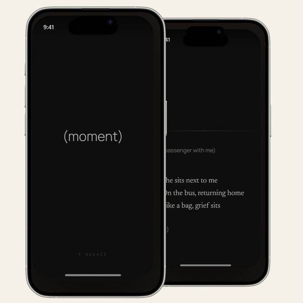 Because I can't stop at just 1 project.. here's a sneak peek of another one I have made this month. 

An ambient mobile-first haiku (short Japanese poems) experience. Nine poems, read slowly.

DM for link if you want to read this before the launch. 🌚
Will be available as a limited edition printed zine too (more on that later!) 

#releaseday2026 @creativemorning @creative.quests
