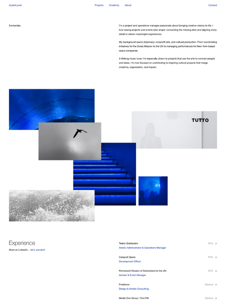 I'm so happy to finally share my website with the world... a long time coming!

More than a website, this is a deliberate move toward visibility and the work I actually want to do: coordinating projects that connect my organization skills and creative needs, with a focus on music. If that resonates with you: let's talk ;)

PS: Shoutout to my dear Melissa, my accountability buddy - thank you! 🤍