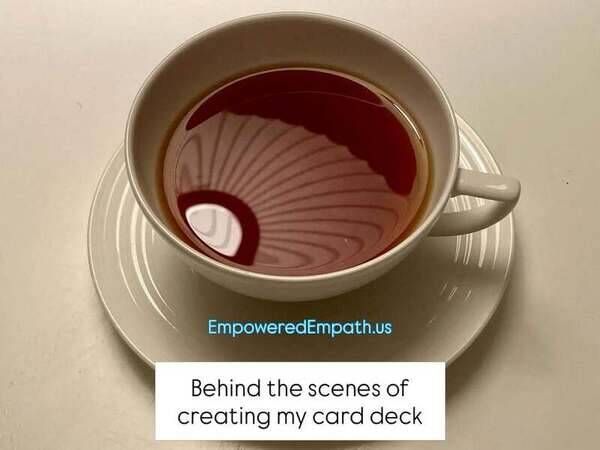 My creative process starts here - with an excellent pour-over coffee in a vessel that brings me joy. 

A gorgeous Jasper Conran Wedgwood porcelain cup & saucer I was lucky to thrift when I was in my mid-century modern design era. I love how it echoes the lines of my chandelier. 

Small moments of joy like appreciating the design beauty of these items help me through the card deck creation process. 
Because some steps in this project are super hard, for a myriad of reasons. 

Before I design, before I write, before any of it - I sit with my coffee and I center myself. I reconnect with WHY I’m doing this work. For the survivors. For the people trapped in cycles of abuse who don’t yet know it’s possible to break free.

This ritual grounds me. It reminds me that every card, every word, every design choice matters because it’s going into someone’s hands when they need it most.

I’m a morning person. That’s when my energy, clarity, and inspiration flow strongest. I channel it best through consistency - daily work, small intentional goals. Not rushing. Not forcing. Just showing up, cup in hand, ready to create something that matters.

The Empowered Empath Card Deck was built one morning at a time, one cup of coffee at a time, one intentional choice at a time.

https://healingcollective.us/empowered-empath

#ReleaseDay2026 #CreativeProcess #MorningPerson #CreativeRitual

 @creativemorning @creative.quests @adobe