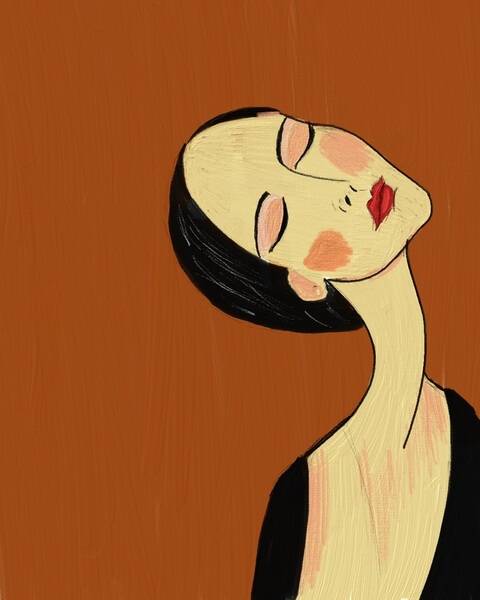I love to draw digitally. I am inspired by Modigliani's art and I very much enjoy drawing faces. I always start with the eyes because they express the emotion of the piece and I feel that each piece comes to life the moment the eyes are depicted. I love to play with color. The character I choose often depends on my mood at that moment. I try to create one piece every week . It's my meditative, relaxing time.