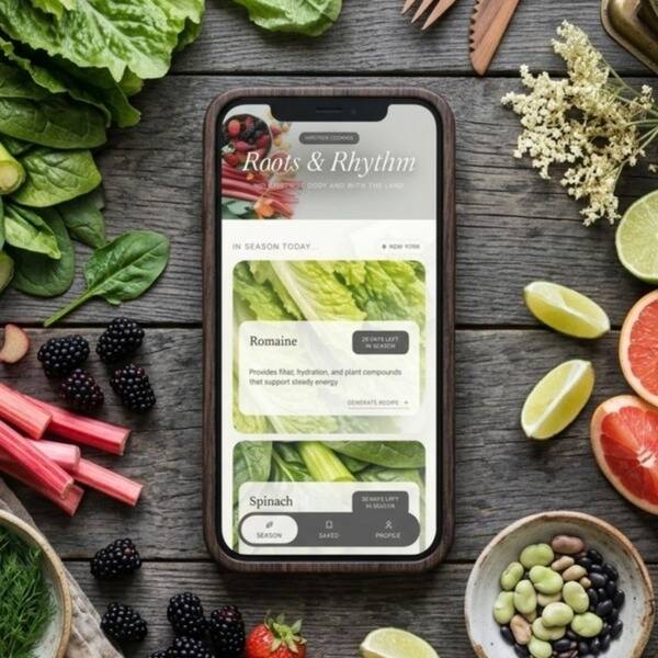 I've worked on a lot of projects throughout the years, but none come closer to my heart than Roots & Rhythm. This project is an app that I've done completely solo, for the very first time. 

I'm nervous to take on something like this alone, but the message I want to share is one that I feel is of the utmost importance: Eat for your body and with the land. 

After having lived outside of the US now for 17 years, it has become so clear to me how detached we are as a culture from seasonal, vegetable-forward eating that is in sync with our bodies. 

I don't believe shipping super foods from all the ends of the earth is the best way to wellness, nor do I believe in magic powders or vitamins. 

My point is simpler: everything your body needs exists around you in its freshest form, when you learn to eat it in its peak season. Food was never meant to be the same every day of the year.

Please join the beta group by entering your email in my website: rootsandrhythm.app

I'm so looking forward to sharing this with you and hearing what you think. 

This post is in honor of #releaseday2026, @adobe @creative.quests @creativemorning