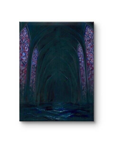 Composing sacred space through atmosphere and light.

Arms High & Heart Abandoned transforms the whale’s interior into a contemplative sanctuary.
-
Original painting and fine art prints available at studioeasely.com
-
#releaseday2026