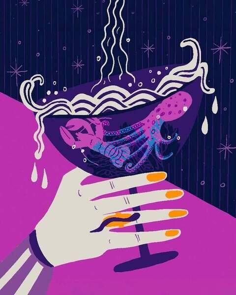 🍸✨💅 I’ve been working on this illustration for about 2–3 weeks for the story Bozo by Souvankham Thammavongsa (link in bio if you’d like to read it).

It still doesn’t feel fully finished to me, and I wanted to change a few elements here and there. But while sitting with those thoughts, I saw the Release Day 29 May invitation and decided to publish the artwork anyway, even in its unfinished state.

We need more humanity and fewer overly optimised feeds.
Maybe I’ll share later how it eventually turned out 😉

#ReleaseDay2026 @creativemorning @creative.quests @adobe @labasad_design