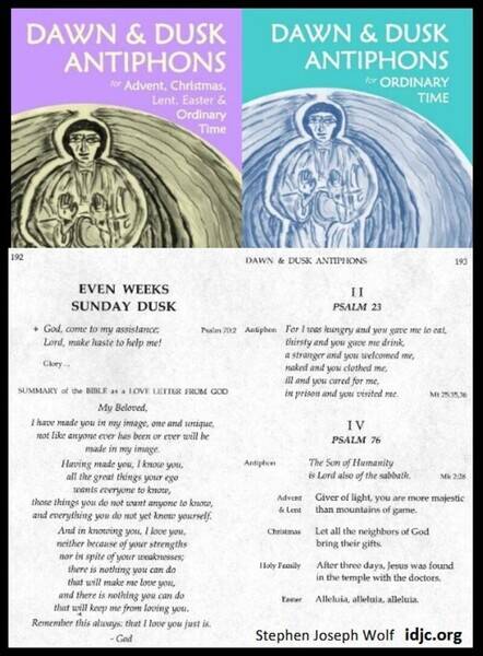 As a retired (and former) catholic priest, I have been praying the psalms for 34 years, most of that with my own rendering of the psalms and canticles. But I have often wanted a handbook with just the antiphons, so that I can pray now and then with other translations. This release project gave me the impetus to finally finish it. Thank you!