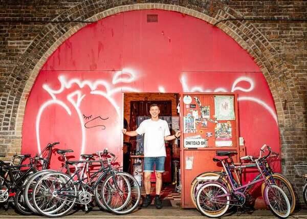 Big Fun Bikes, Haggerston. Dan has been fixing and selling custom bikes out of a railway arch for years. This is one of the first shoots for a new project documenting London’s independent businesses.

@bigfunbikes @creative.quests @creativemornings @adobe #ReleaseDay2026