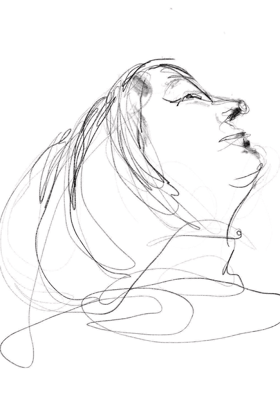 Selfie 21x29.7 pen and ink