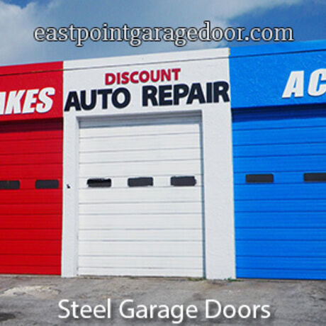 East point steel garage door