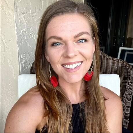 Me with red earrings