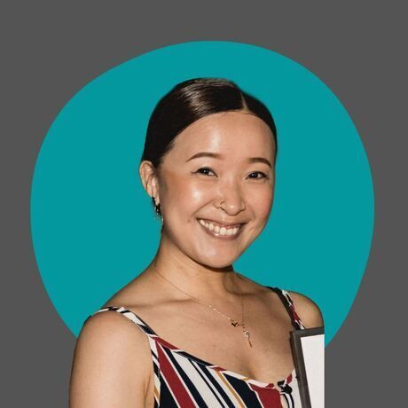 Linkedin profile picture neutral pink circle