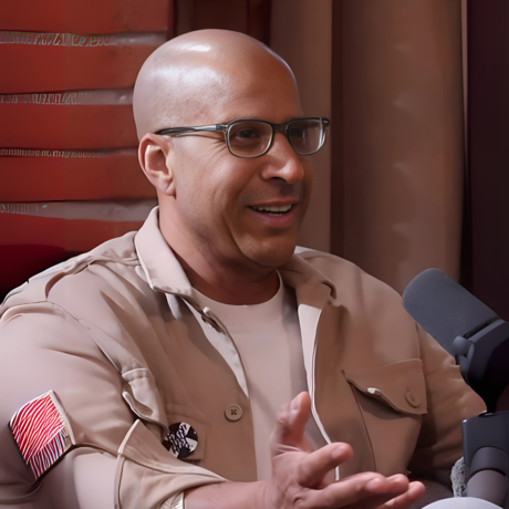 Rh podcaster avatar candid side