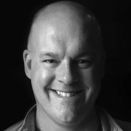 Casual headshot grayscale