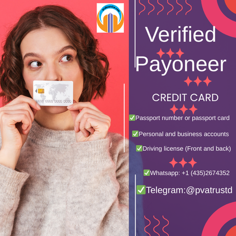 Verified payoneer accounts  1 