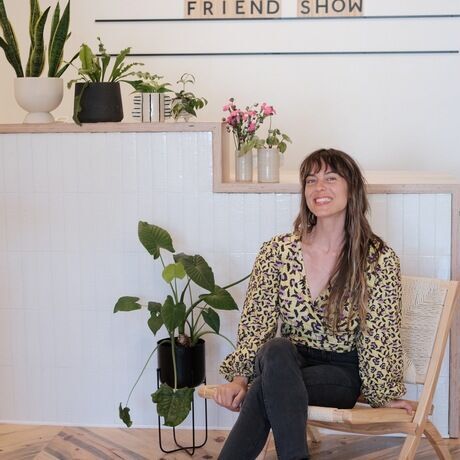 Hosting the art friend show solo bio speaker presenter shot annamieka hopps artist