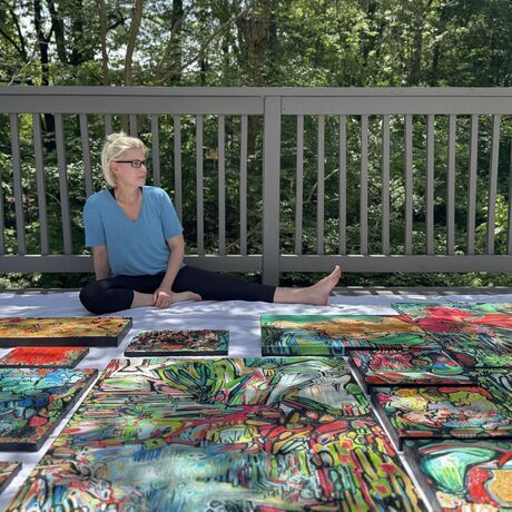 Emmie with puhpowee smaller