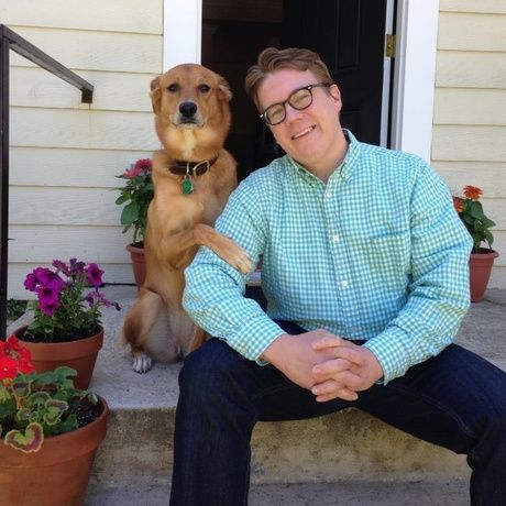 Magnolia and i on the porch