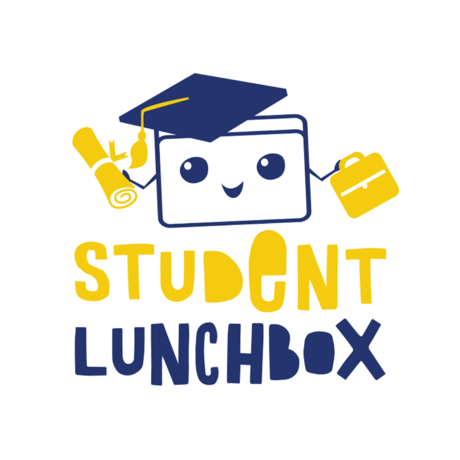 Student lunchbox logo with white background