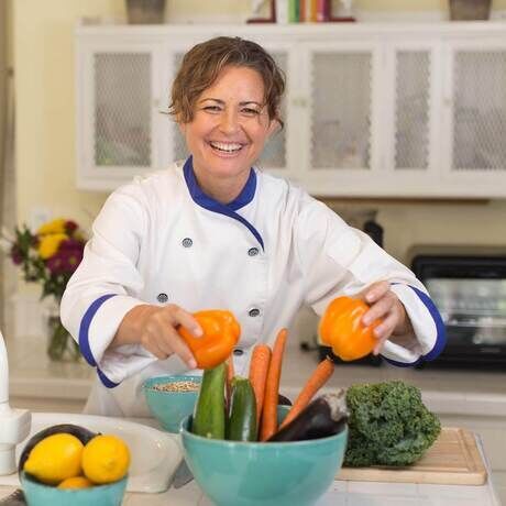 Chef smiling peppers small