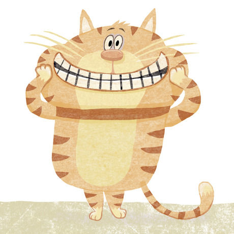 Cat smiling