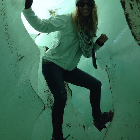 Inside the glacier chile