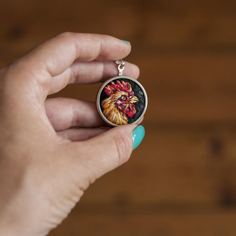 Rooster pendant
