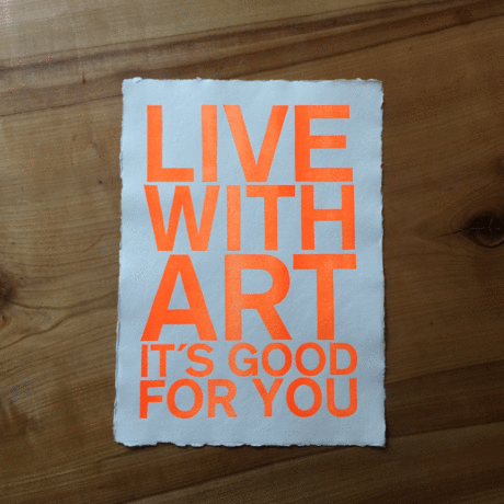 Live with art its good for you
