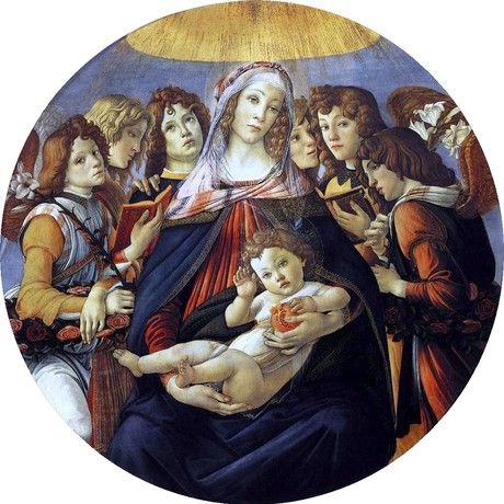 Botticelli  madonna della melagrana 01