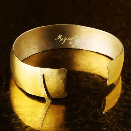 Gold silver bangle copy