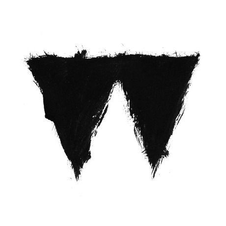 Painted logo on white
