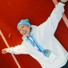 Small et post marathon track run