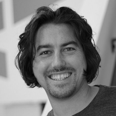 Randy head shot black white