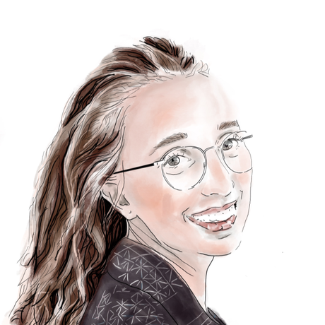 Self portrait illustration small square