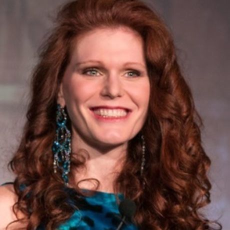 Blue dress head shot