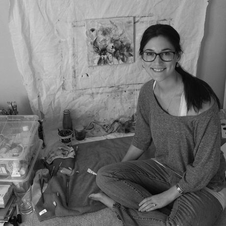 Kaitlin merchant davison in the studio