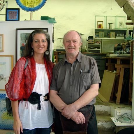 Anne with ein hod artist