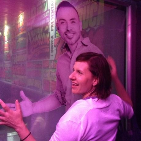 Mk dancing with sticker