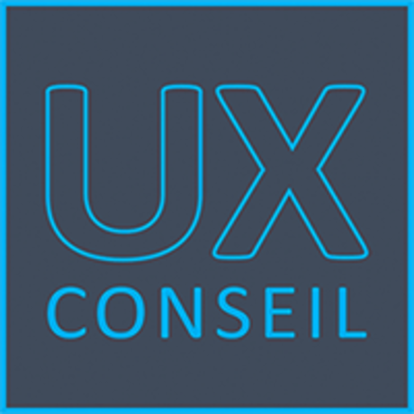 Logo ux conseil en tete web