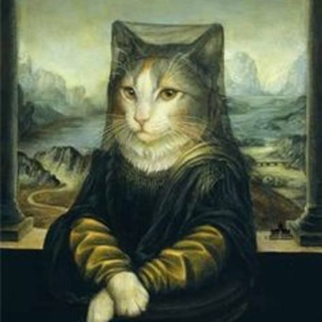 Mona lisa cat art