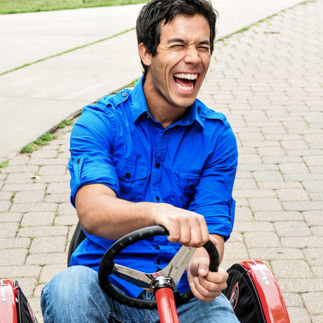 Ben on kart