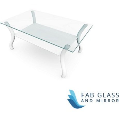 3 rectangle table top fab glass and mirror